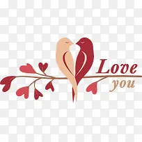 卡通可爱小鸟爱情-空若网 卡通可爱小鸟爱情-空若网