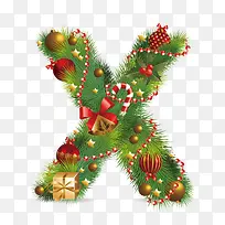 数字字母 礼盒装饰 字母X-空若网 数字字母 礼盒装饰 字母X-空若网