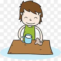 爱劳动的男孩矢量-空若网 爱劳动的男孩矢量-空若网