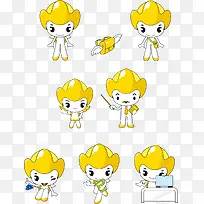 矢量卡通小精灵素材-空若网 矢量卡通小精灵素材-空若网