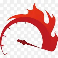 红色矢量仪表盘素材-空若网 红色矢量仪表盘素材-空若网