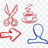 手账红色向右箭头-空若网 手账红色向右箭头-空若网