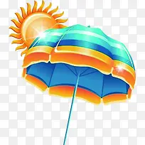 摄影手绘立体太阳太阳伞-空若网 摄影手绘立体太阳太阳伞-空若网