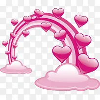 爱心组成的桥-空若网 爱心组成的桥-空若网