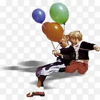 高清摄影在玩气球的小朋友-空若网 高清摄影在玩气球的小朋友-空若网