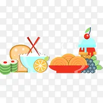 矢量食物料理美食素材-空若网 矢量食物料理美食素材-空若网