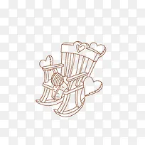 手绘椅子线条-空若网 手绘椅子线条-空若网