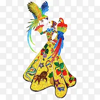 创意手绘美女-空若网 创意手绘美女-空若网