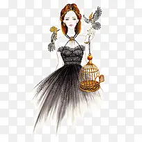 ��������Ů���廭-������