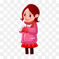 冬季寒冷卡通形象-空若网 冬季寒冷卡通形象-空若网