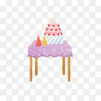 桌子上的蛋糕-空若网 桌子上的蛋糕-空若网