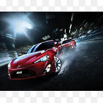 高清摄影创意何晨红色的跑车-空若网 高清摄影创意何晨红色的跑车-空若网