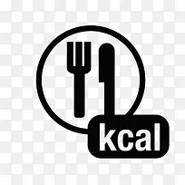 卡通黑白色西餐餐具标识-空若网 卡通黑白色西餐餐具标识-空若网