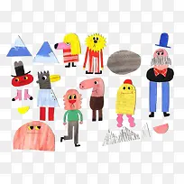 儿童插画人物-空若网 儿童插画人物-空若网