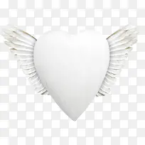 白色桃心翅膀-空若网 白色桃心翅膀-空若网