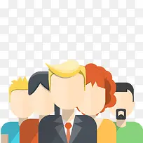 扁平化商务团队设计-空若网 扁平化商务团队设计-空若网