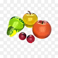 透明玻璃彩色水果-空若网 透明玻璃彩色水果-空若网
