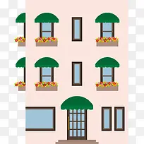 卡通楼体房屋建筑图标素材06-空若网 卡通楼体房屋建筑图标素材06-空若网