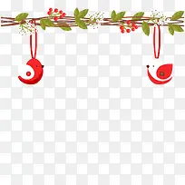 矢量树枝吊饰-空若网 矢量树枝吊饰-空若网