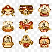 复古咖啡图标-空若网 复古咖啡图标-空若网