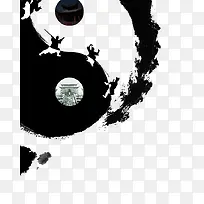创意水墨太极拳设计-空若网 创意水墨太极拳设计-空若网