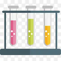 矢量图五彩缤纷的试管-空若网 矢量图五彩缤纷的试管-空若网