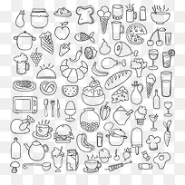 矢量卡通食物底纹免费下载-空若网 矢量卡通食物底纹免费下载-空若网