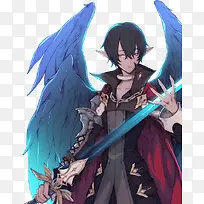 蓝色翅膀游戏人物-空若网 蓝色翅膀游戏人物-空若网