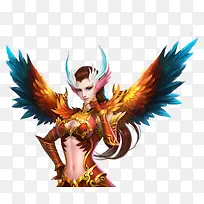 美艳鸟翅膀美女游戏人物-空若网 美艳鸟翅膀美女游戏人物-空若网