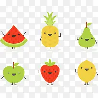 卡通微笑水果小人-空若网 卡通微笑水果小人-空若网