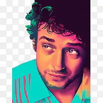 波普男子肖像-空若网 波普男子肖像-空若网