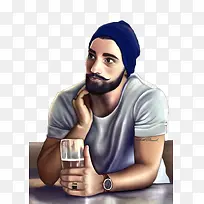 青年插画-空若网 青年插画-空若网