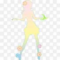 时尚春天人物手绘意境-空若网 时尚春天人物手绘意境-空若网