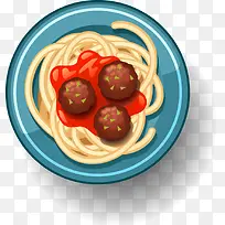 精美食物俯视图矢量图-空若网 精美食物俯视图矢量图-空若网