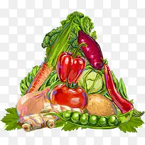矢量创意蔬菜-空若网 矢量创意蔬菜-空若网