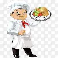 卡通厨师矢量设计图-空若网 卡通厨师矢量设计图-空若网