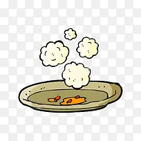 卡通手绘盘子-空若网 卡通手绘盘子-空若网