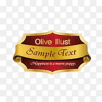 精美装饰徽章丝带标签-空若网 精美装饰徽章丝带标签-空若网