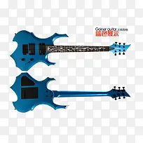 蓝色吉他展示-空若网 蓝色吉他展示-空若网