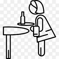 服务员图标-空若网 服务员图标-空若网