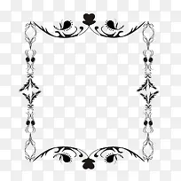 对称藤蔓边框-空若网 对称藤蔓边框-空若网