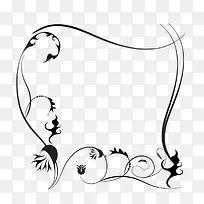 不对称藤蔓边框-空若网 不对称藤蔓边框-空若网