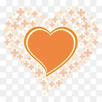橙色爱心-空若网 橙色爱心-空若网