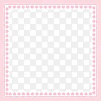 粉色心形装饰方形边框-空若网 粉色心形装饰方形边框-空若网