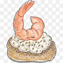 手绘美食素材-空若网 手绘美食素材-空若网