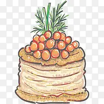 手绘美食素材-空若网 手绘美食素材-空若网