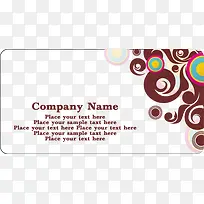 时尚动感线条名片-空若网 时尚动感线条名片-空若网