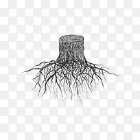 手绘树干-空若网 手绘树干-空若网