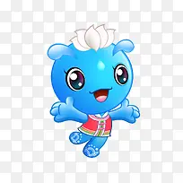 蓝色吉祥物-空若网 蓝色吉祥物-空若网