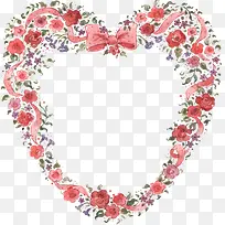 婚礼玫瑰爱心边框-空若网 婚礼玫瑰爱心边框-空若网